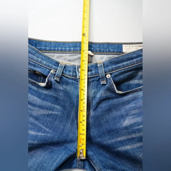 Rag & Bone The Dre boyfriend jeans Bradford wash size 27 USA made - Picture 5 of 11